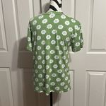 Modcloth  Green Short Sleeve T-Shirt with Floral Print Photo 3