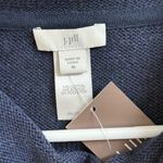 J Jill Women Size M Blue Aztec Knit Funnel Neck Sweater Poncho Boho Southwestern Size M Photo 5