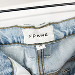 frame denim  Le High N' Tight Cropped Mini Boot Distressed Jeans Light Wash 29 Photo 12