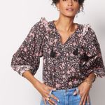 Cleobella  Brynlee Blouse in Fan Print Size Small Photo 9