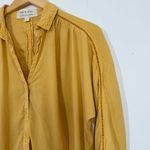 Cloth & Stone  Yellow Button Down Long Sleeve Shirt Photo 5