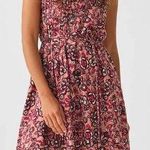 Faherty NEW Isha Midi Dress Rose Desert Bloom Floral Extra Small Linen Blend Photo 0