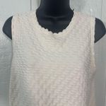 Ann Taylor  Off White Sleeveless Textured Sweater Size Medium EUC Photo 3