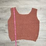 Sweet Rain  Button V Back Sleeveless Sweater Vest Sz Lg Women’s Light Rust Photo 9