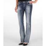 Miss Me  Jewel Easy Boot Stretch Jean Size 26 Y2K Rhinestone Euro Vintage Photo 2