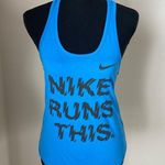 Nike The Tee Dri Fit Blue Size Small Tank Top Photo 1