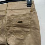 G by Guess  Brown Shiny Skinny Jeans Photo 4