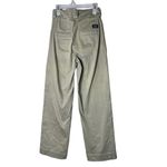 Frank & Oak Alice Khaki‎ Straight Leg High Rose Pants Size 00 Tan Photo 5