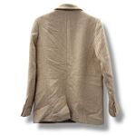 ANINE BING  Tweed Herringbone Blazer Women’s Size Medium Tan Cream Double‎ Breast Photo 5