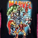 The Avengers Airbrushed Marvel Comics Cartoon Tee M Photo 1