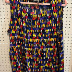 Jones Studio  Separates 2X Sleeveless Tank Top Colorful Abstract‎ Photo 0