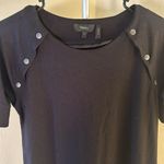 Theory  Athrina Black Shift Dress Size Small Photo 1