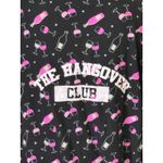 NOT A MORNING PERSON HANGOVER CLUB WINE PAJAMA SET WOMENS XL Black Photo 4