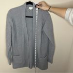 Caslon  Women’s Medium Open Front Gray Cozy Cardigan Pockets Knit Winter Fall Photo 1