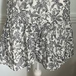 Saloni • Misha Black White Animal Patterned Ruffle Mini Dress Photo 2