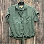 Cloth & Stone Green Utility Shirt Photo 0