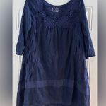 Holding Horses Holding Horses Anthropologie Sz S Navy Blue Augusta Crochet Lace Swing Dress Photo 12