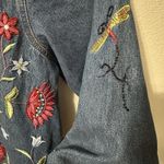 Quacker Factory  Jean Jacket‎ Size Large Denim Beaded Embroidered Floral Blue Photo 6
