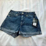 True Religion  Jennie Curvy Cuffed Shorts size 27 Photo 3