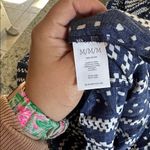 CAbi  #5048 Navy White‎ Printed Margherita Midi Sun Dress Size M 100% viscose Photo 7