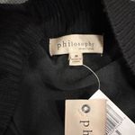 Philosophy NWT Open Cardigan Gold Zipper Medium Stretcb Ribbed Neutral Lagenlook Photo 2