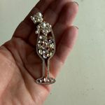 Christian Siriano jeweled champagne glass earrings White Photo 2