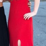 Red Formal Dress With Slit Size 2 Photo 0