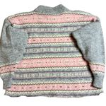 Jeffrey Rogers 1980’s100% Wool Cozy Pink/Gray Snowflake Christmas sweater S M Pink Size M Photo 10