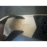 NWOT Jack Rogers "Navajo" Black Leather w/Black Whipstich Thong Sandals sz.7 Photo 4