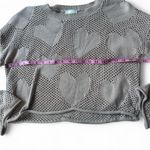 Pink Rose Heart knit sweater with bell sleeves Photo 2