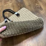 Brighton Woven Straw Shoulder Bag Olive Tan Charms Leather Photo 13