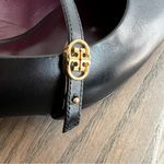 Tory Burch NWOB  Double T Buckle Mary Jane Slingback Heels in Black Sz 10 Photo 6