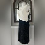 St. John  Colorblock Tuxedo Bodice Dress w/Sequin Ribbed Knit, Size 10 NWT $1395 Photo 5