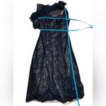 Ignite Evenings Women's Sequin Beaded Lace Dress Deep Navy 2 piece Size 18W Blue Photo 13