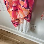Never Fully Dressed Geometric MIDI Pink and Orange DRESS Size 4 Photo 11