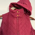 Active USA High Neck Quilted Zip Up Puffer hoodie Vest Jacket size S Photo 4