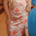 Paper Heart Satin Beach Dress With Slit Photo 2