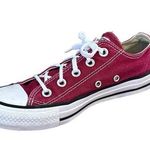 Converse All Stars Women’s Size 6 Men’s Size 4 Maroon Canvas Sneakers Photo 0