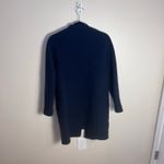 COS  Womens Full Zip Jacket 100% Wool Size 4 Lined Navy Blue Photo 6