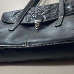 Patricia Nash  embossed Elegant Black Leather Tote Bag Photo 6