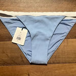 ONIA  Leila Blue With White Trim Bikini Bottom Woman’s Size XL NEW MSRP $95 Photo 0