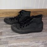 Converse  All Star High Top Lace Blackout Tennis Shoes Womens 6 Kids 4.5 Mens 4 Photo 2