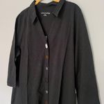 Soft Surroundings NEW NWT  black cotton button down dress Photo 4