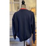 Vintage MC Sportswear Christmas Kitten Crew Neck Sweatshirt Women's Size L Blue Size L Photo 1