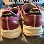 Saucony Pink and Black Athletic Shoes with Breathable Mesh Photo 6