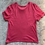 EXPRESS  Red Graphic Sporty Logo Modal Knit T-Shirt Medium Photo 4