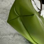 PORTLAND LEATHER | Super Unicorn Green Apple Zipper Dark Brown Handles | Medium Photo 4