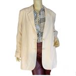 Nordstrom  CREAM LIGHTWEIGHT LINEN BLEND BLAZER (XL) Photo 5