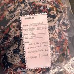 Floral Baby Doll Top XS Y2K Peasant Fairy Bohemian Paisley Sheer Lined V Neck‎ Photo 6