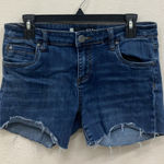 Kut From The Kloth  Dark Blue Midrise Cut Off Shorts size 6 Photo 0